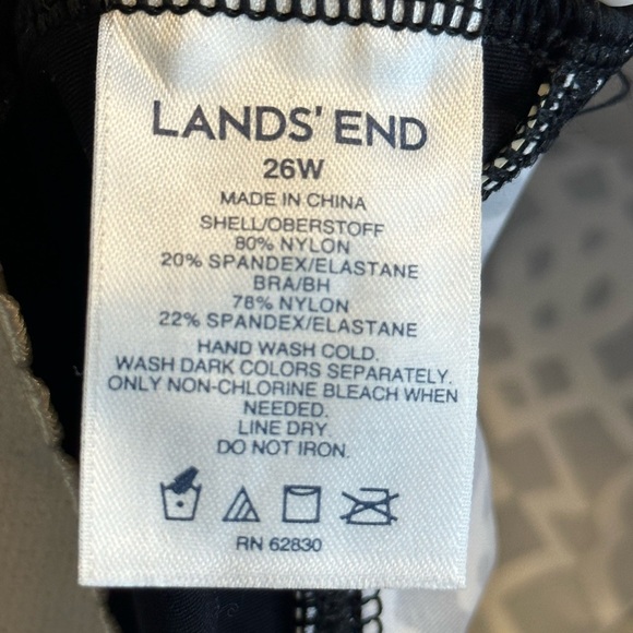 Lands’ End | Women's Square Neck Underwire Tankini Swimsuit Top - Picture 6 of 7